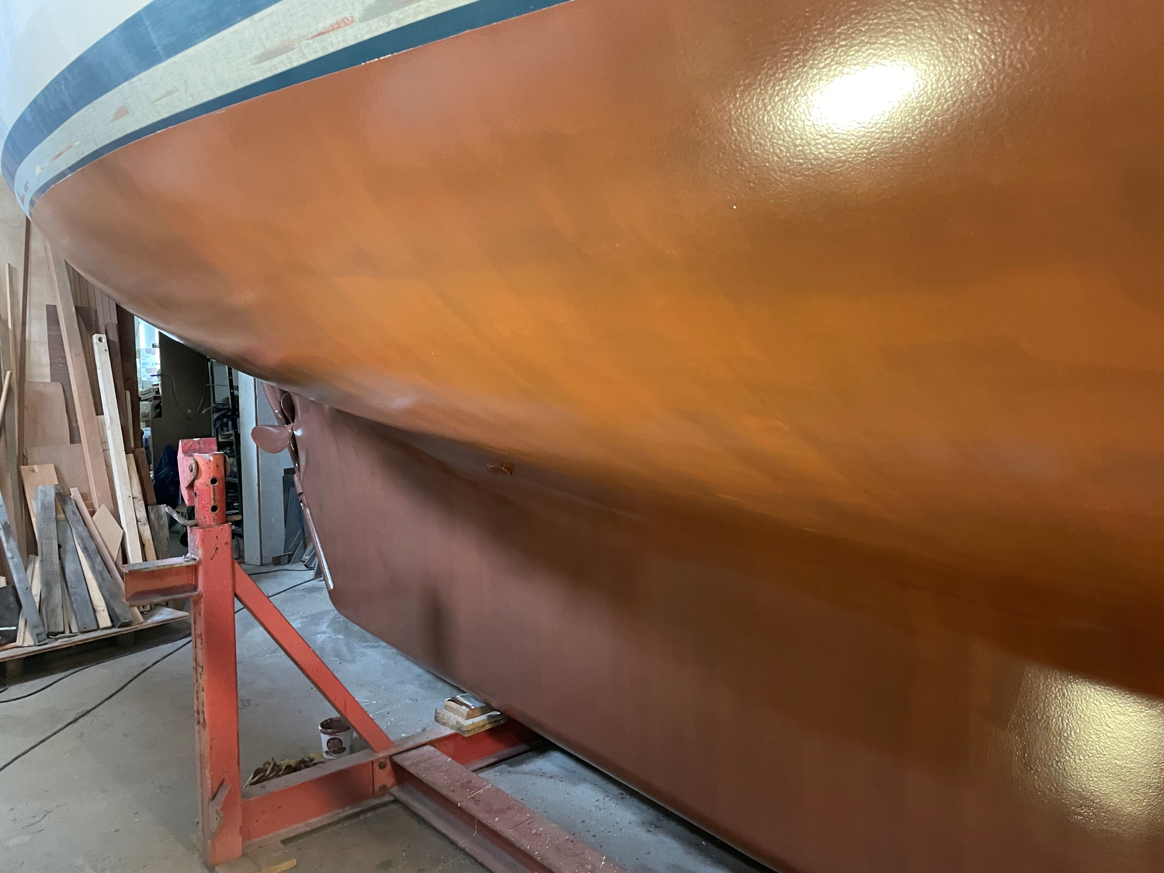  mit Coppercoat beschichtetes Unterwasserschiff der Kaipuu too